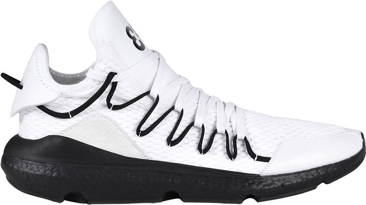 Кроссовки Adidas Y-3 Kusari 'White Black', черный