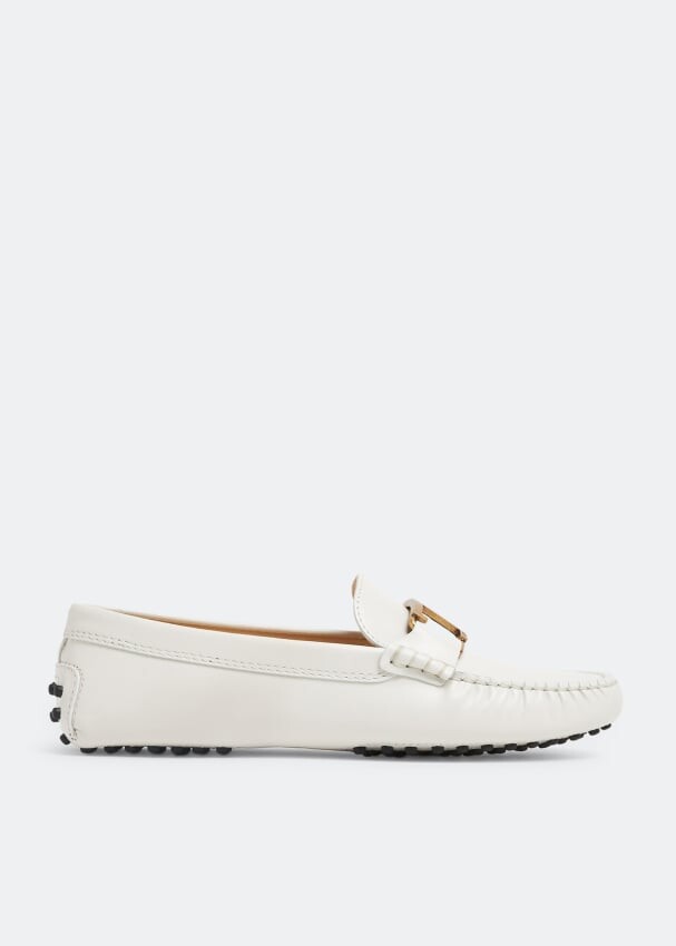 

Лоферы TOD'S Timeless Gommino driving loafers, белый