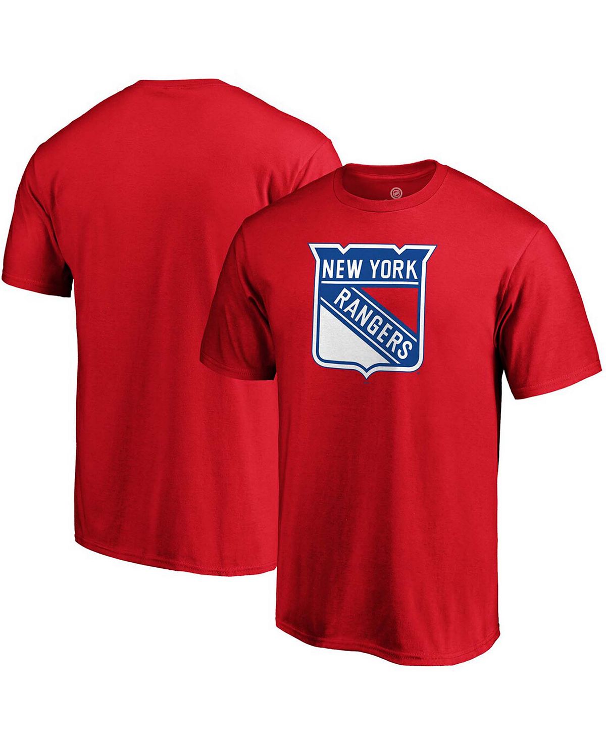 Мужская красная футболка с логотипом new york rangers team primary Fanatics, красный