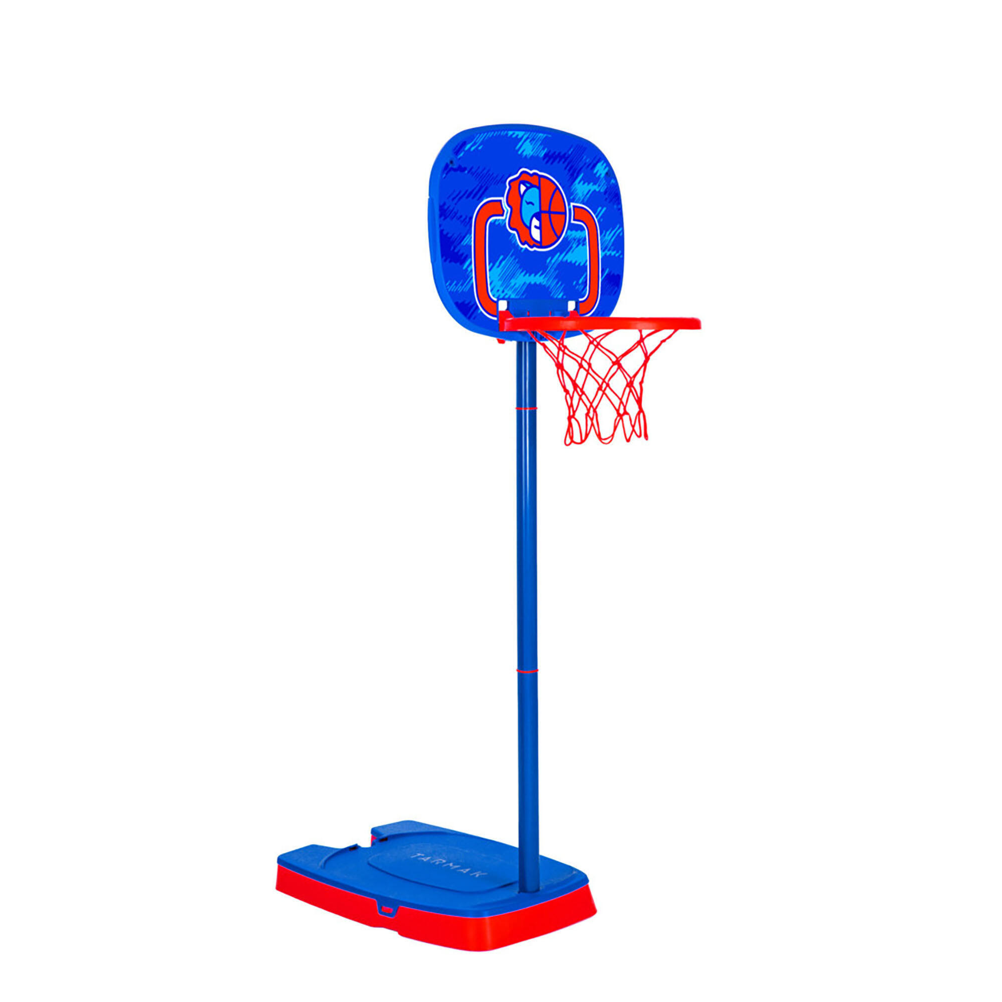 Детская баскетбольная система с регулируемым кольцом. Подставка 0,9-1,2 м - К100 синий/оранжевый TARMAK, синий/оранжевый