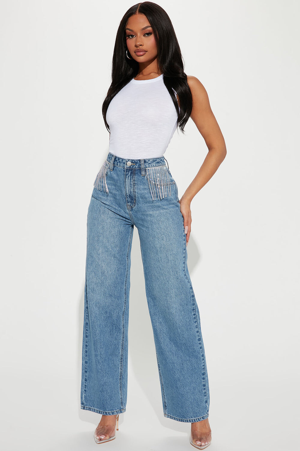 

Джинсы Fashion Nova FNP06067, синий