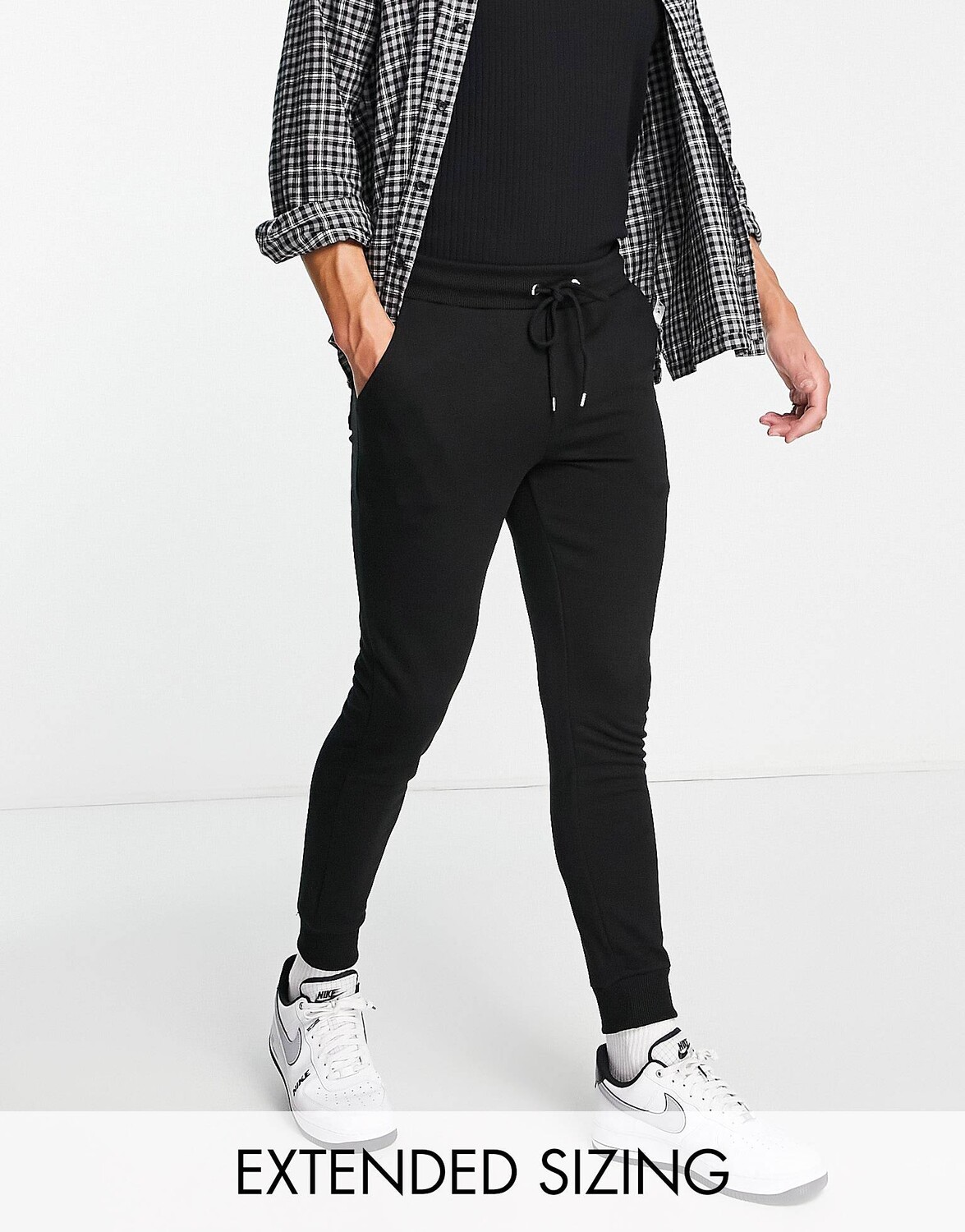 

Черные джоггеры скинни ASOS DESIGN