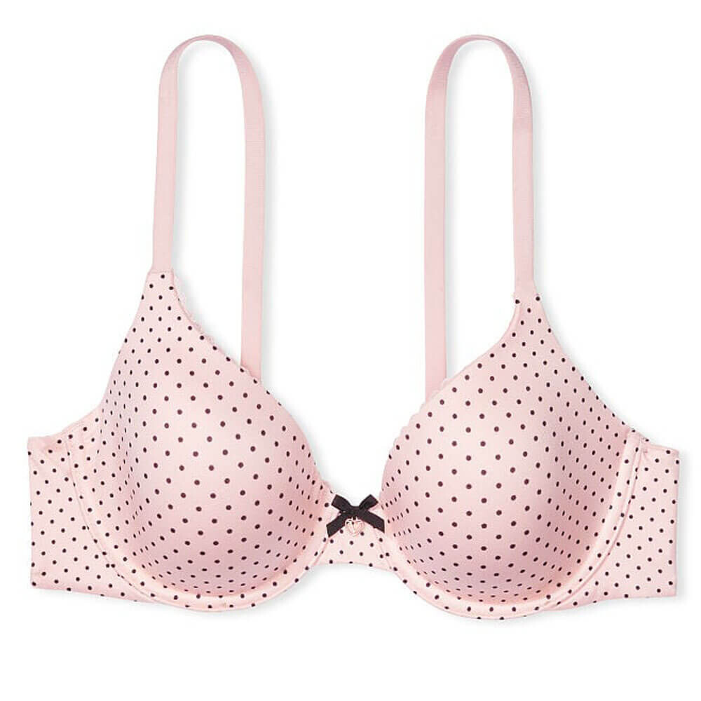 

Бюстгальтер с полным покрытием Victoria's Secret Body by Victoria Lightly Lined, розовый/бордовый