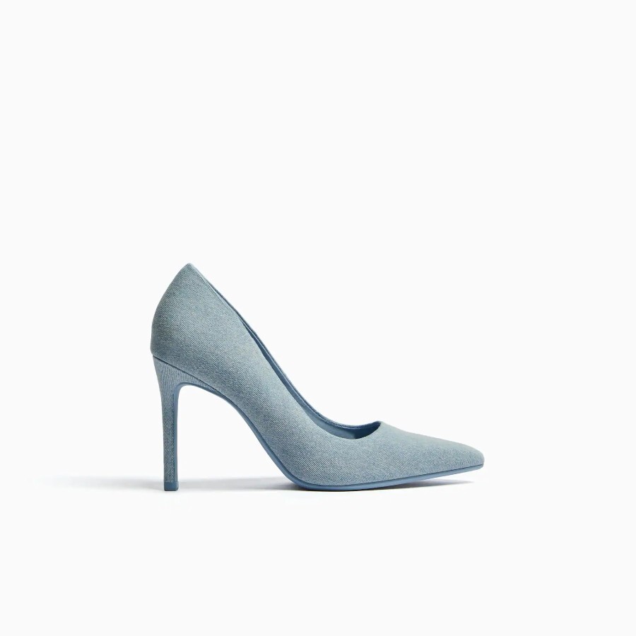 

Туфли Bershka Denim High-Heel, синий