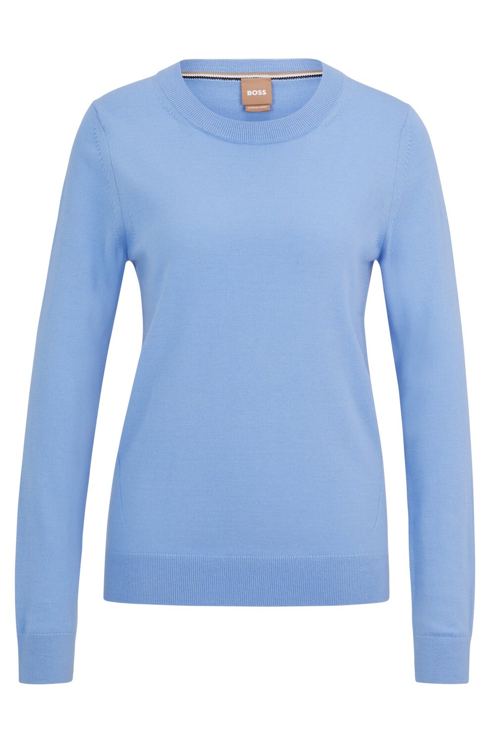 

Джемпер Hugo Boss Crew-neck In Merino Wool, голубой