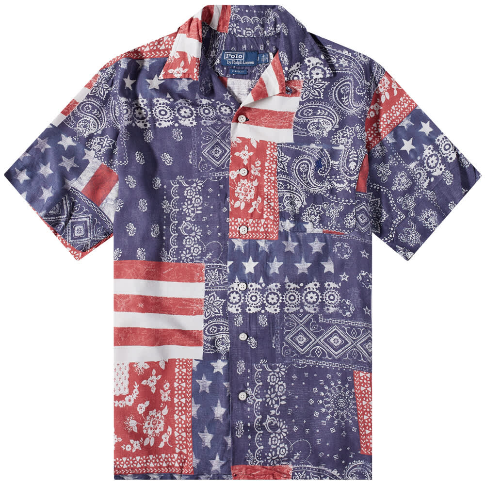 

Рубашка Polo Ralph Lauren Bandana Patchwork Print Vacation Shirt