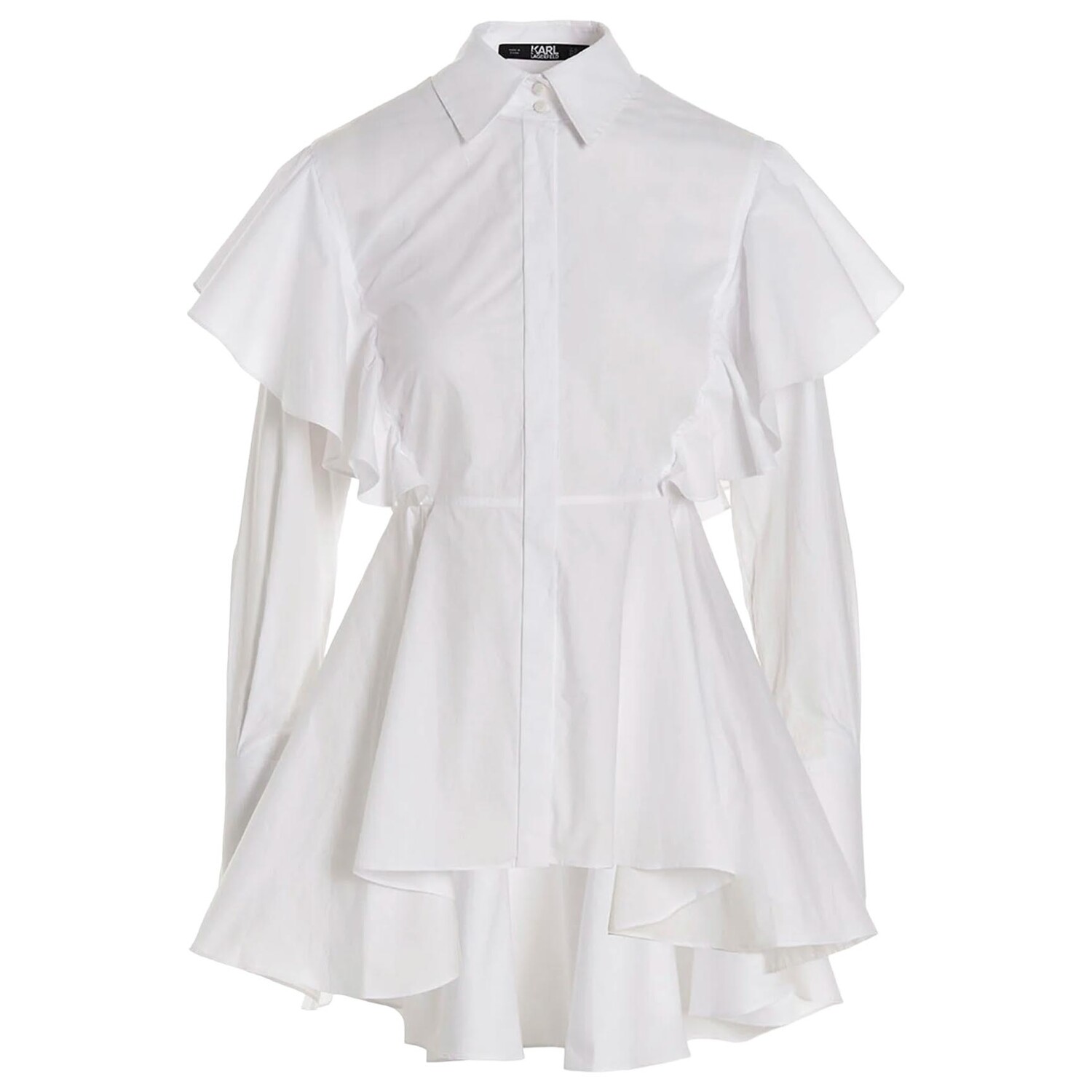 

Рубашка Karl Lagerfeld Ruffles, белый