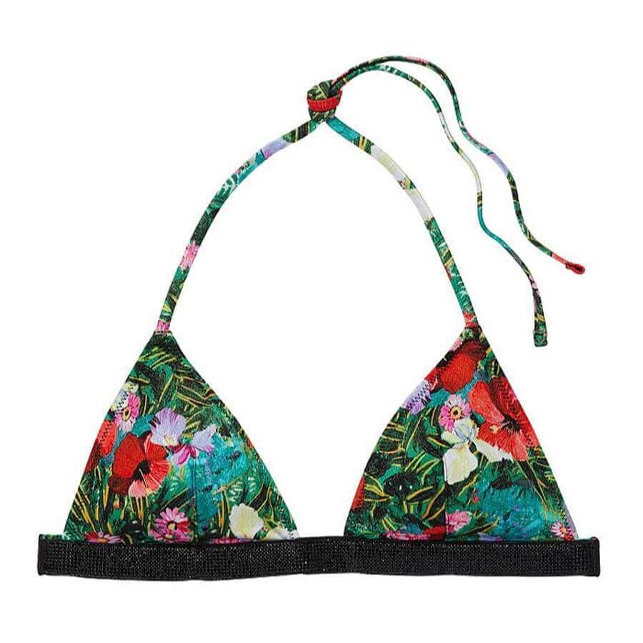 

Лиф бикини Victoria's Secret Swim Shine Strap Triangle, цветочный