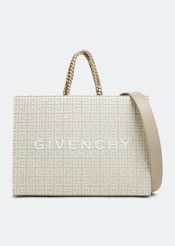 

Сумка-тоут GIVENCHY Medium G tote shopping bag, бежевый