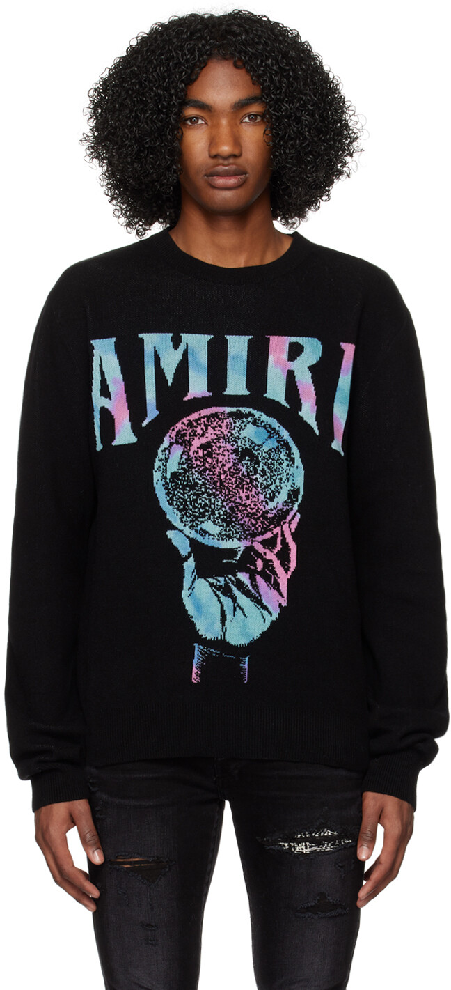 

Черный свитер с хрустальным шаром AMIRI