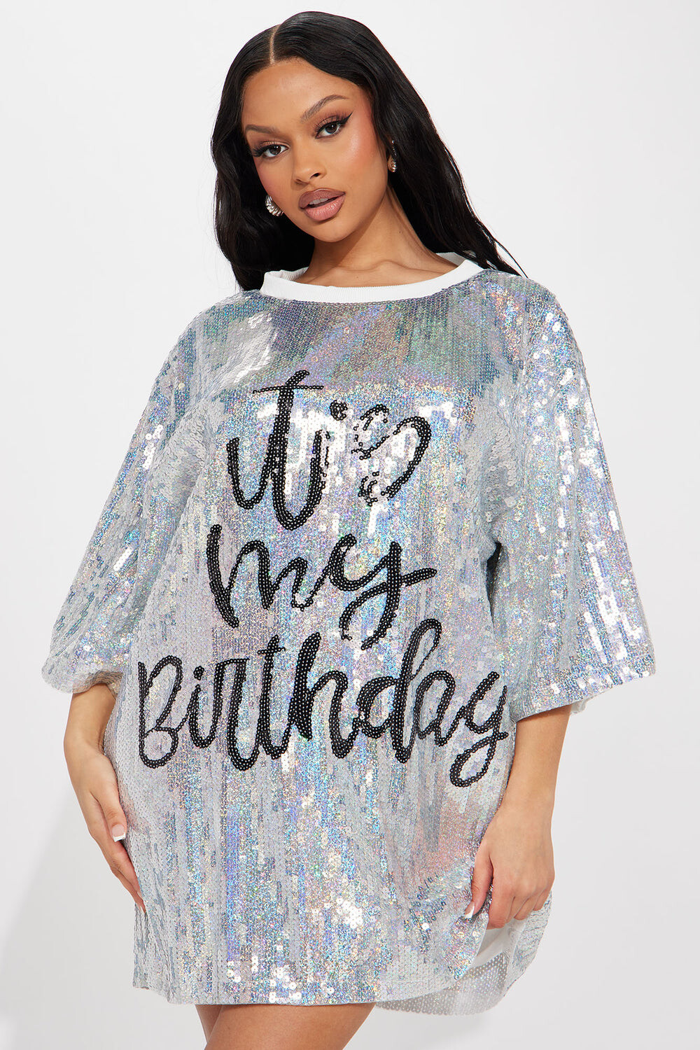 

Платье Fashion Nova FT1262, серебряный