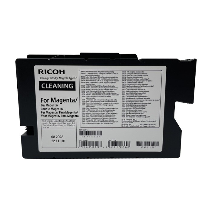 

Чистящий картридж Ricoh Cleaning Cartridge G1 для Ri-1000/2000, пурпурный