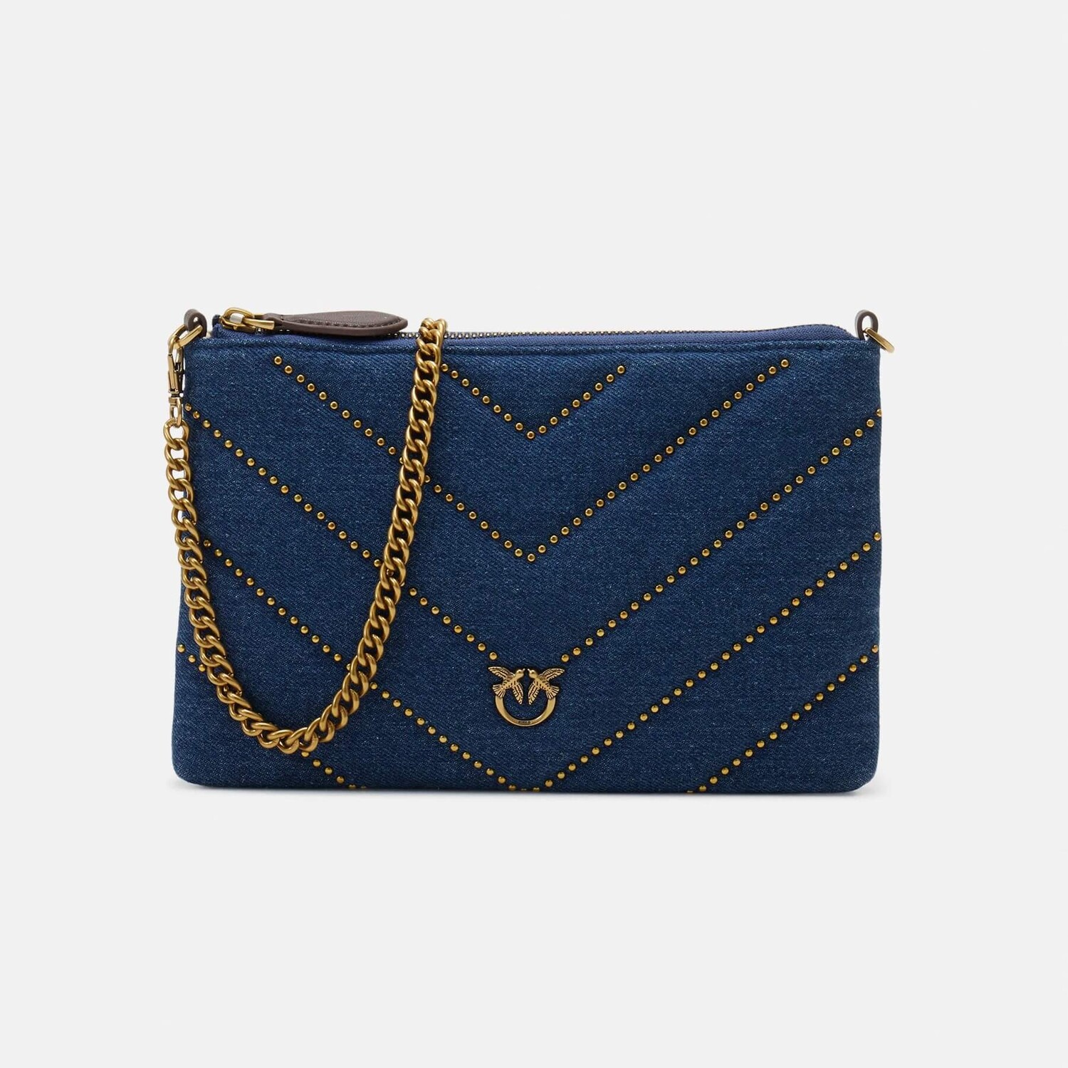 

Сумка кросс-боди Pinko Flat Pouch, синий