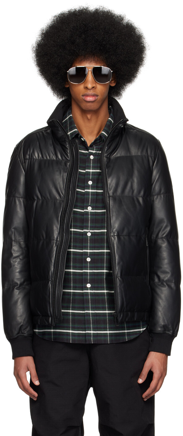 

Черная кожаная куртка Axis Belstaff, Черный