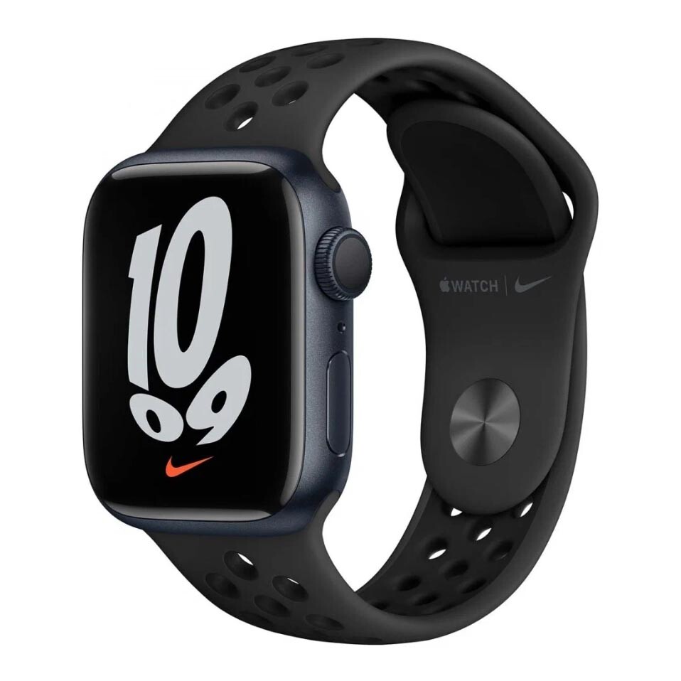 

Умные часы Apple Watch Nike Series 7 GPS, 41 мм, Midnight/Anthracite/Black