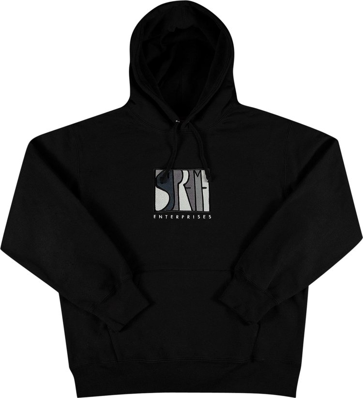 Толстовка Supreme Enterprises Hooded Sweatshirt 'Black', черный