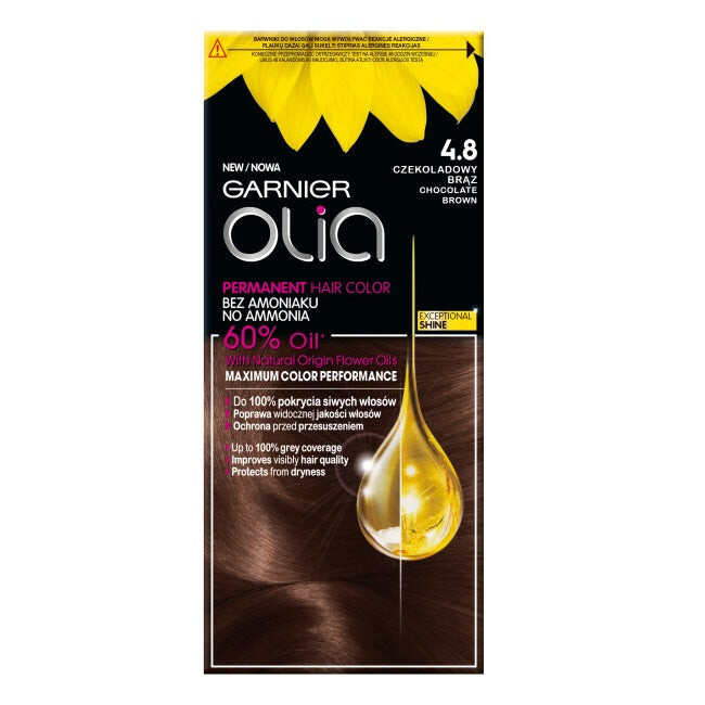 

Garnier Краска для волос Olia 4.8 Шоколадно-коричневый