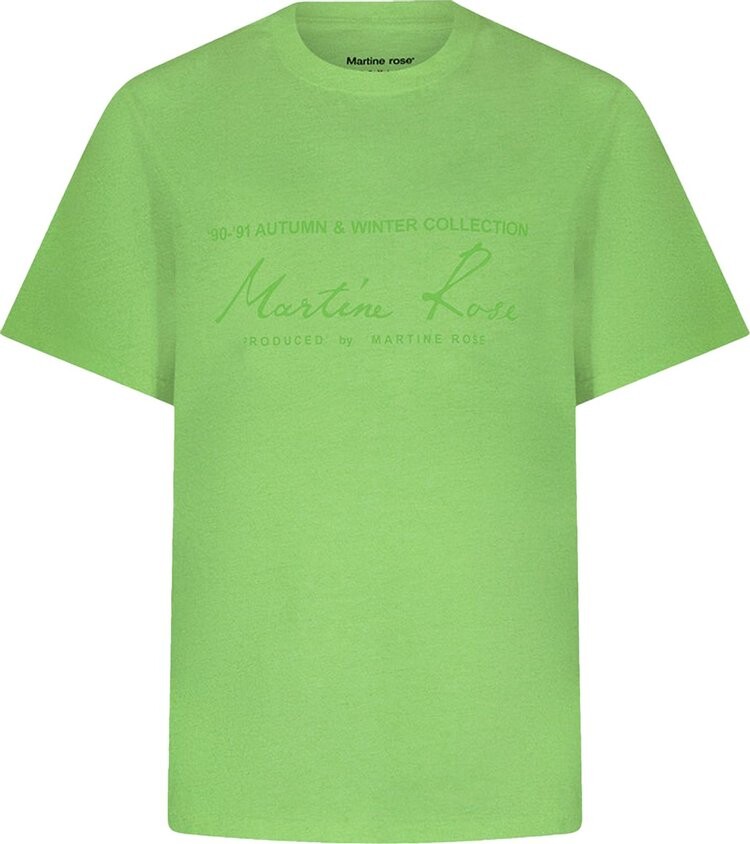 

Футболка Martine Rose Classic Short-Sleeve T-Shirt 'Fluro Green', зеленый