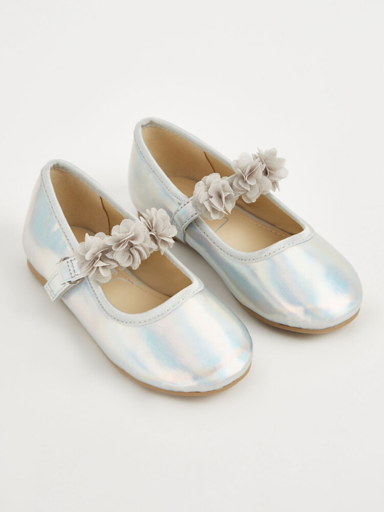

Балетки First Walkers Silver Shimmer Corsage George., серебряный