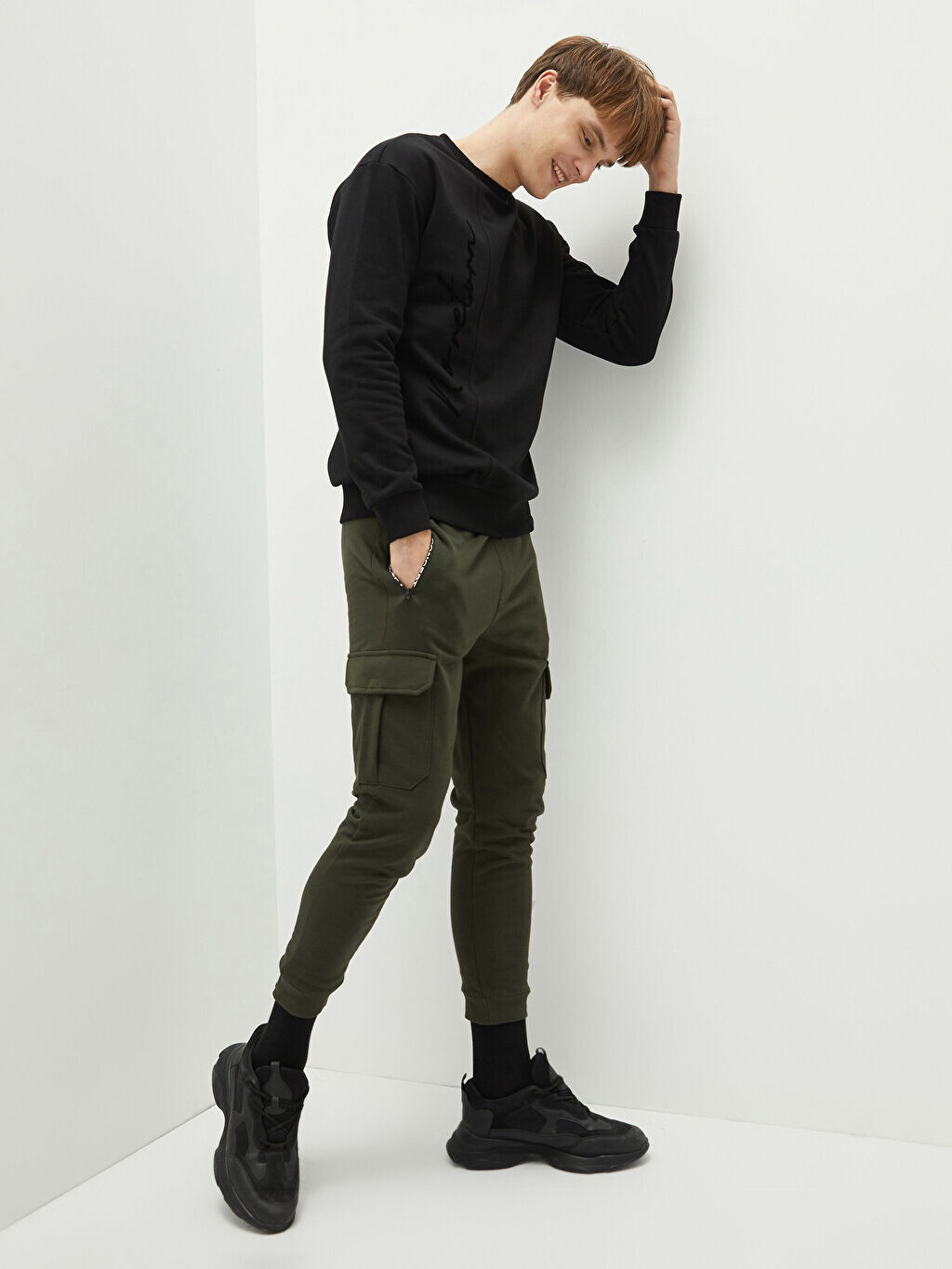 

Мужские спортивные штаны Slim Fit карго LCW Casual, Черный
