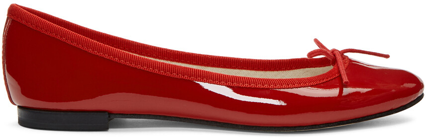 

Красные лакированные балетки Cendrillon Repetto