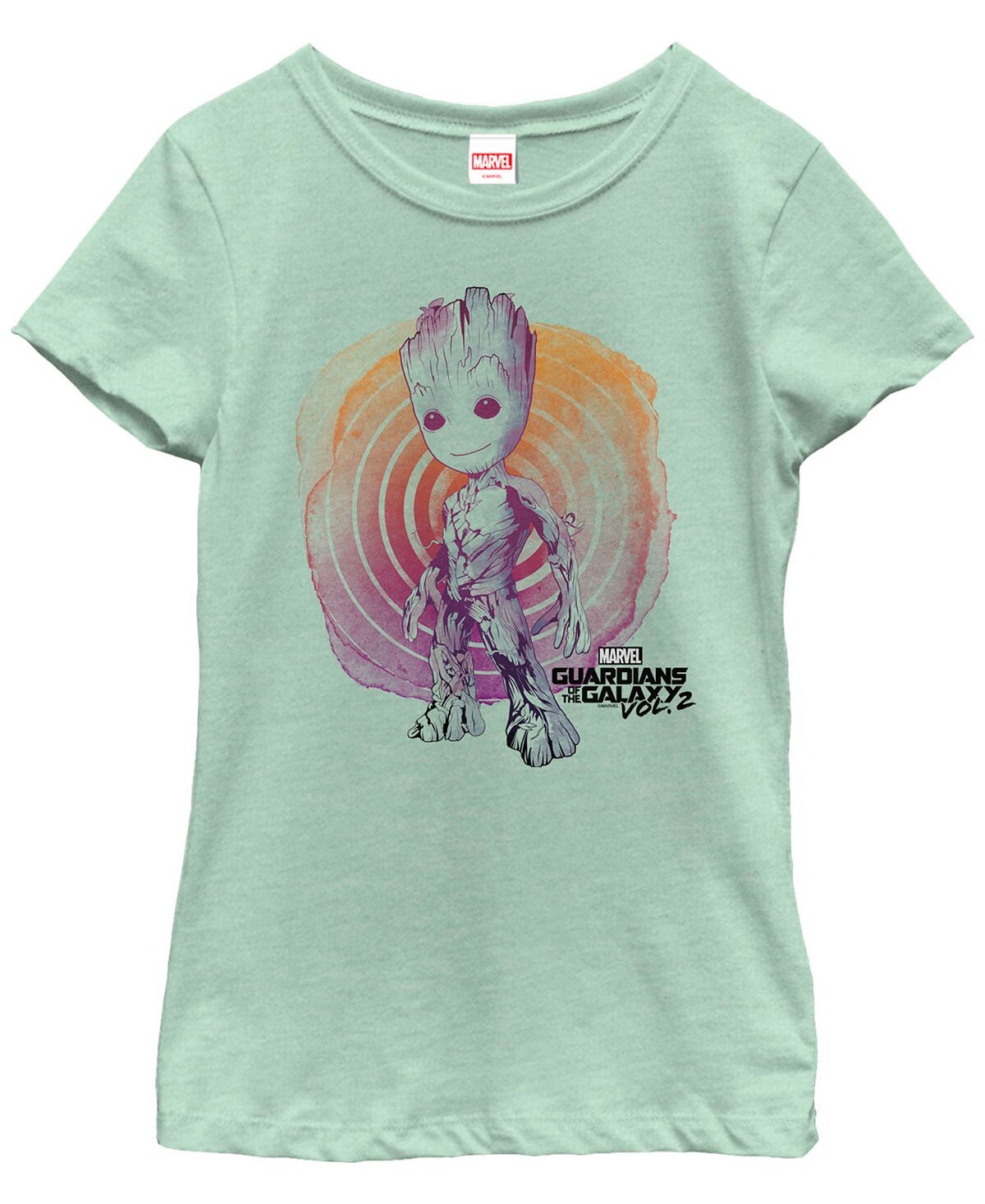 

Девчачьи Стражи Галактики Marvel Том. 2 Детская футболка Groot Swirl Fifth Sun