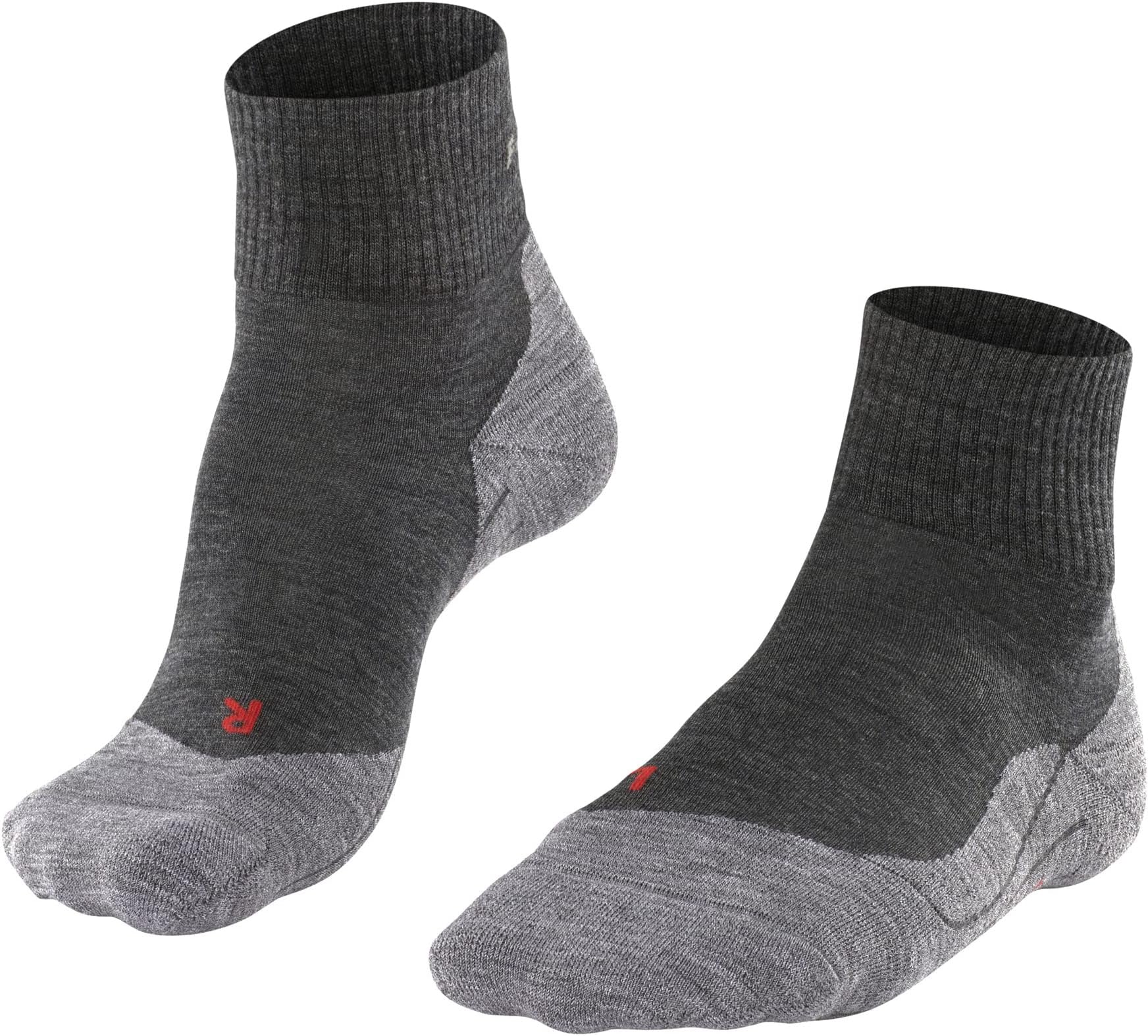Короткие походные носки TK5 Wander Falke, цвет Grey (Asphalt Melange 3180)