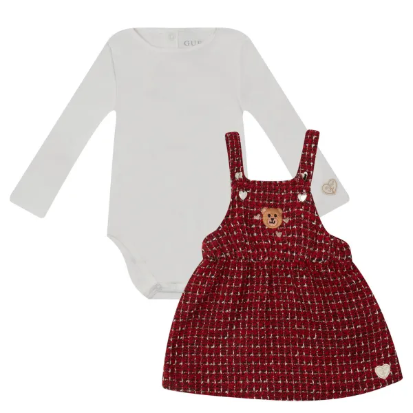 

Платье + боди с добавлением шерсти Guess, красный