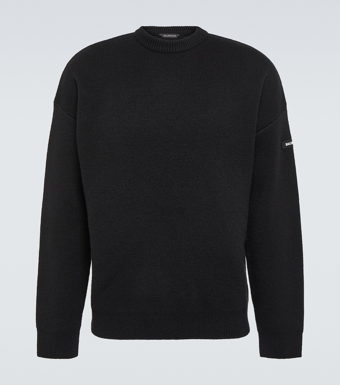 

Свитер оверсайз из смесовой шерсти Balenciaga, черный