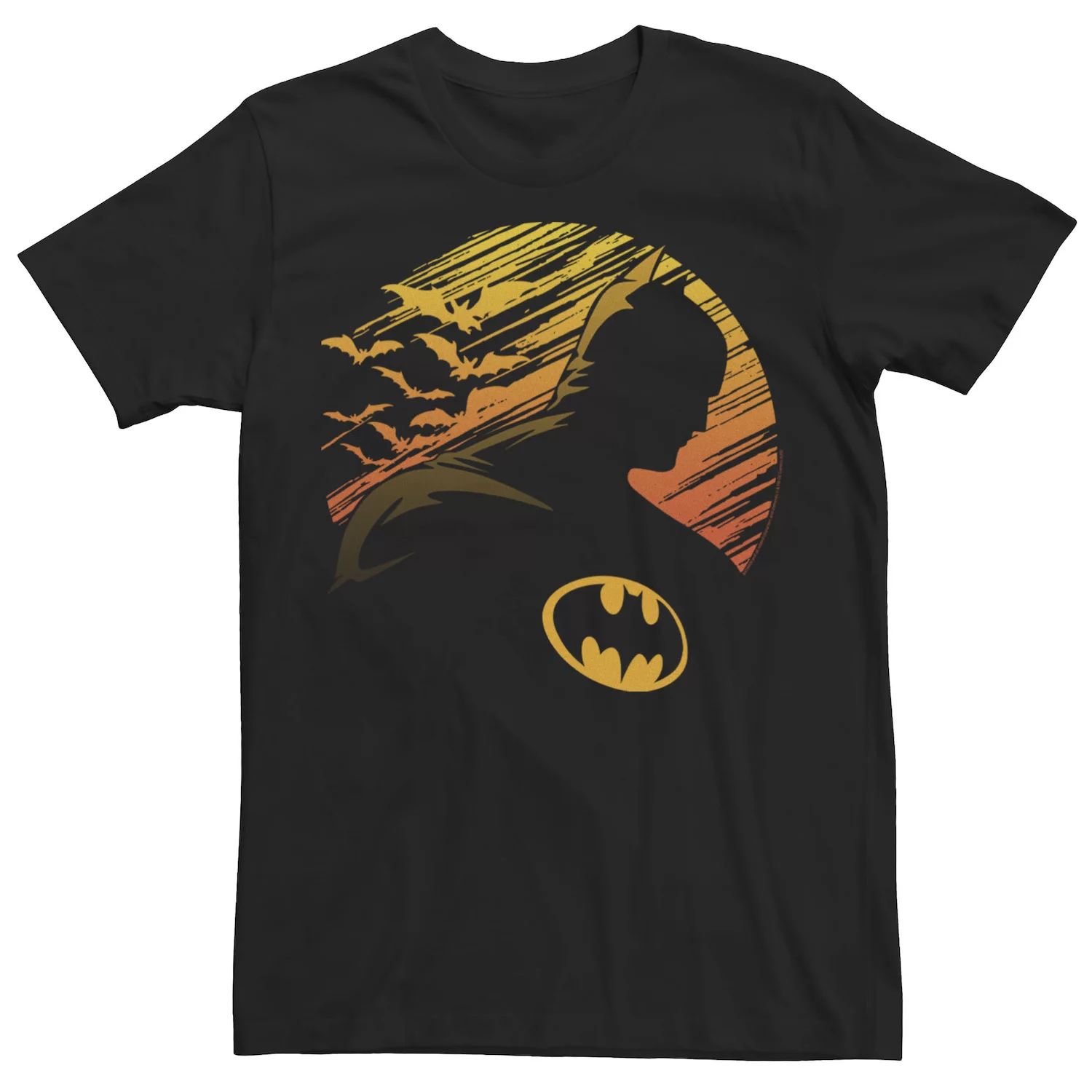 Мужская футболка с силуэтом DC Fandome Batman Sunset Licensed Character