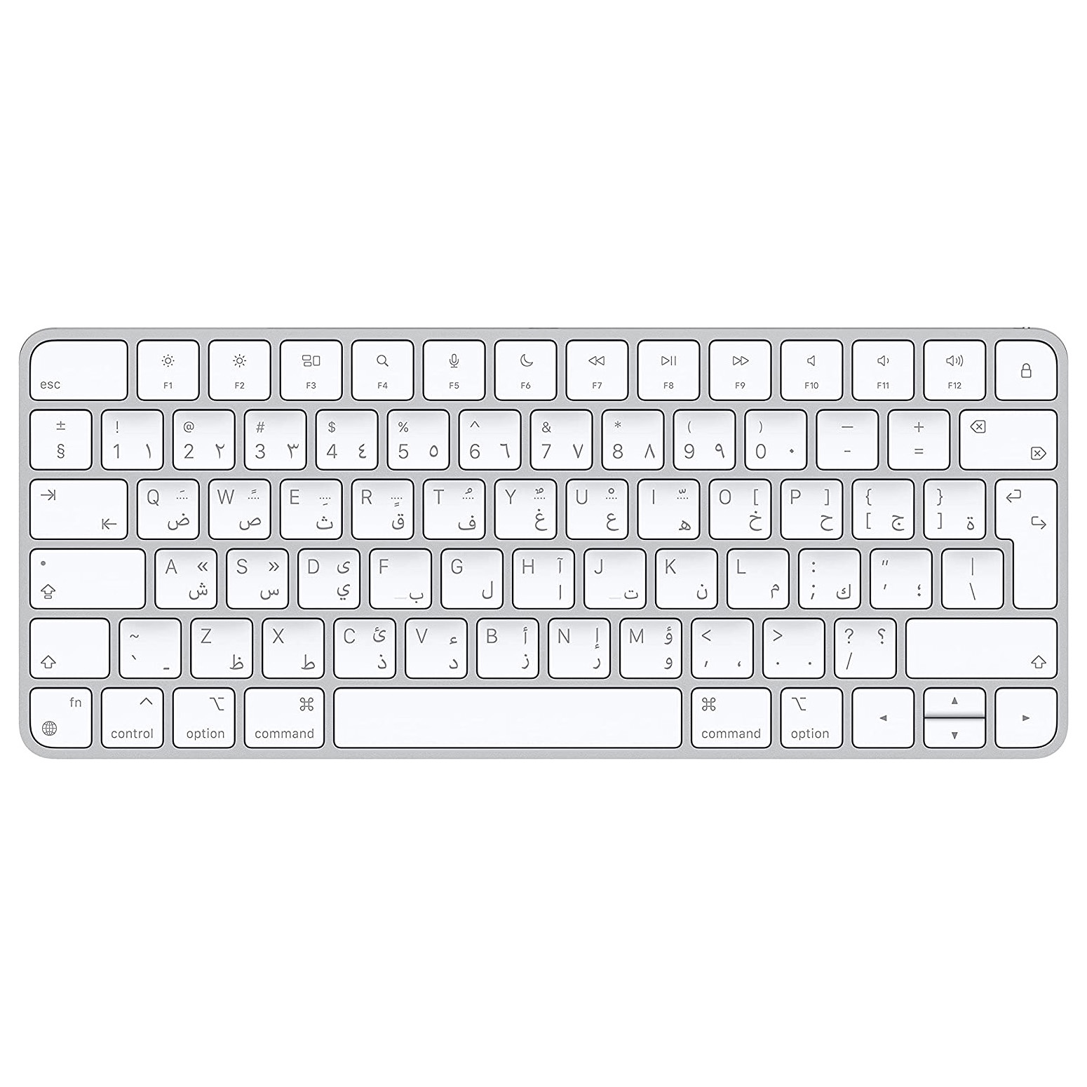 Клавиатура беспроводная Apple Magic Keyboard 3, Arabic, белые клавиши keyboard клавиатура для ноутбука asus a551ca a553ma a555l f550v f551ca f551ma f553ma f555l k553ma k555 черная без рамки zeepdeep