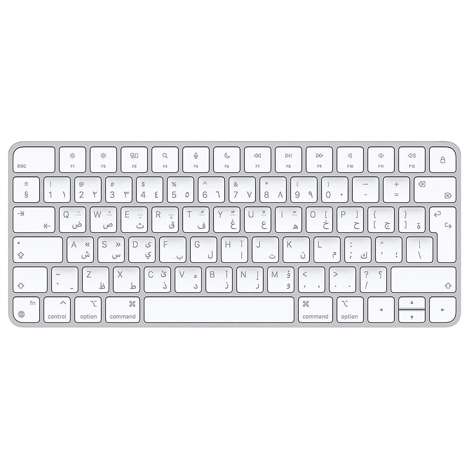 Клавиатура беспроводная Apple Magic Keyboard 3, Arabic, белые клавиши клавиатура keyboard oknbo 6122us0q для ноутбука asus x756u x756uj x756uq x756uv x756u x756 p756 p756u белая без рамки горизонтальный enter