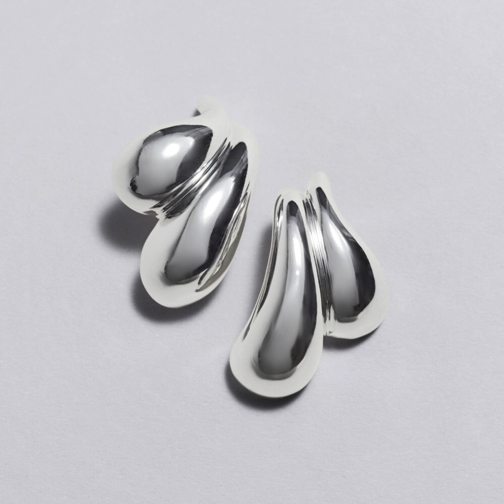 

Серьги & Other Stories Sculptural Stud, серебристый