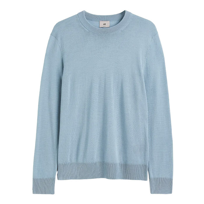 

Джемпер H&M Merino Wool, светло-бирюзовый