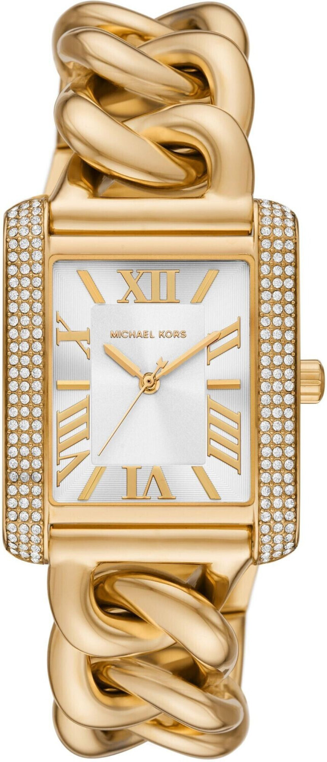 

Часы наручные Michael Kors Oversized Emery Pavé Gold-Tone Curb Link, золотистый