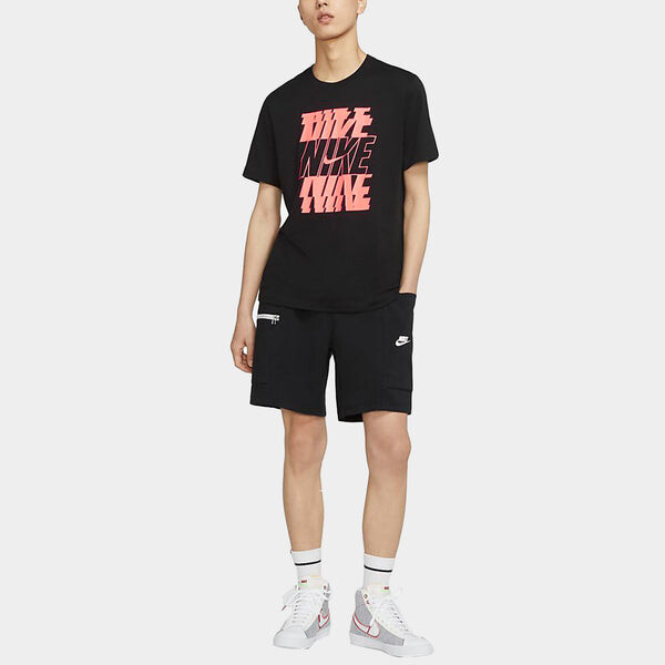 

Футболка Nike Sportswear Alphabet Printing Casual Sports DB6476-010, черный