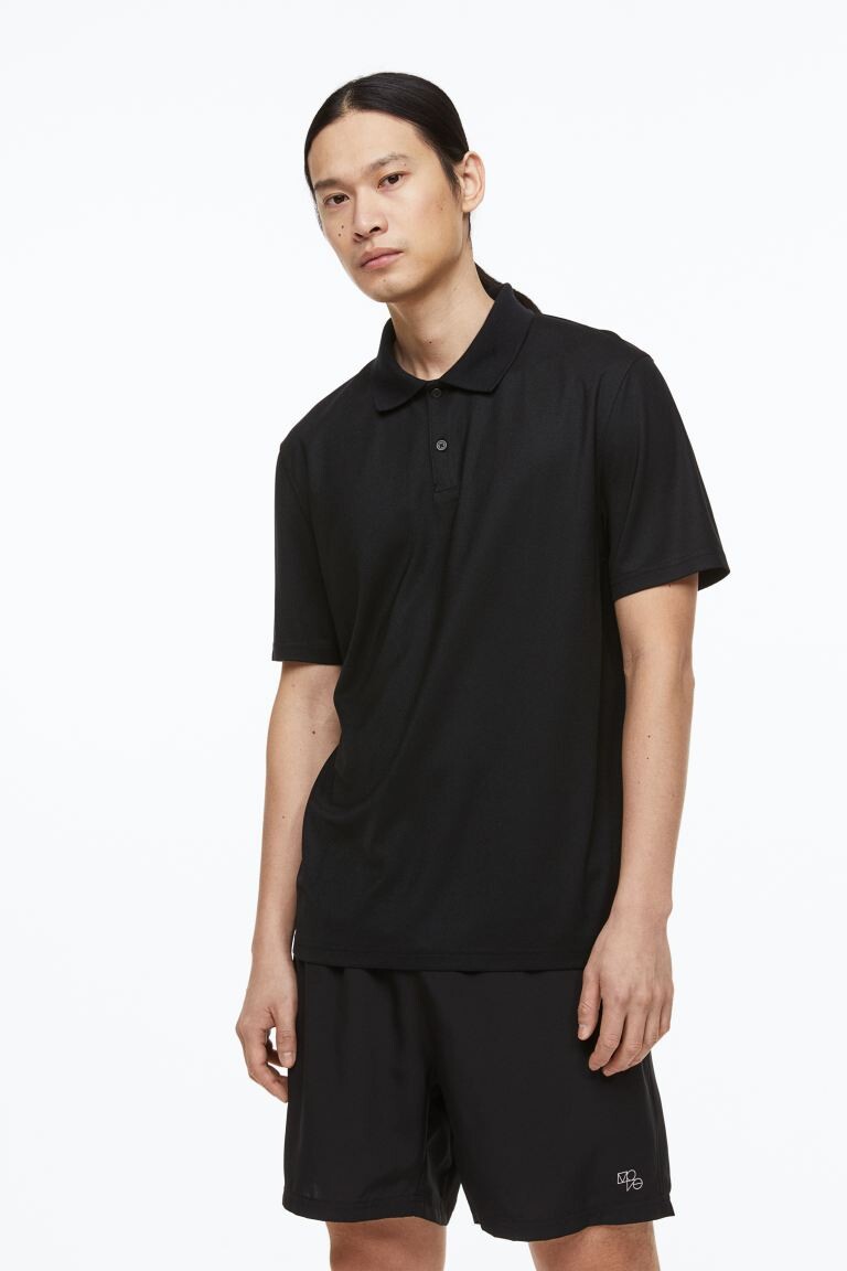 

Спортивный топ из пике H&M, черный
