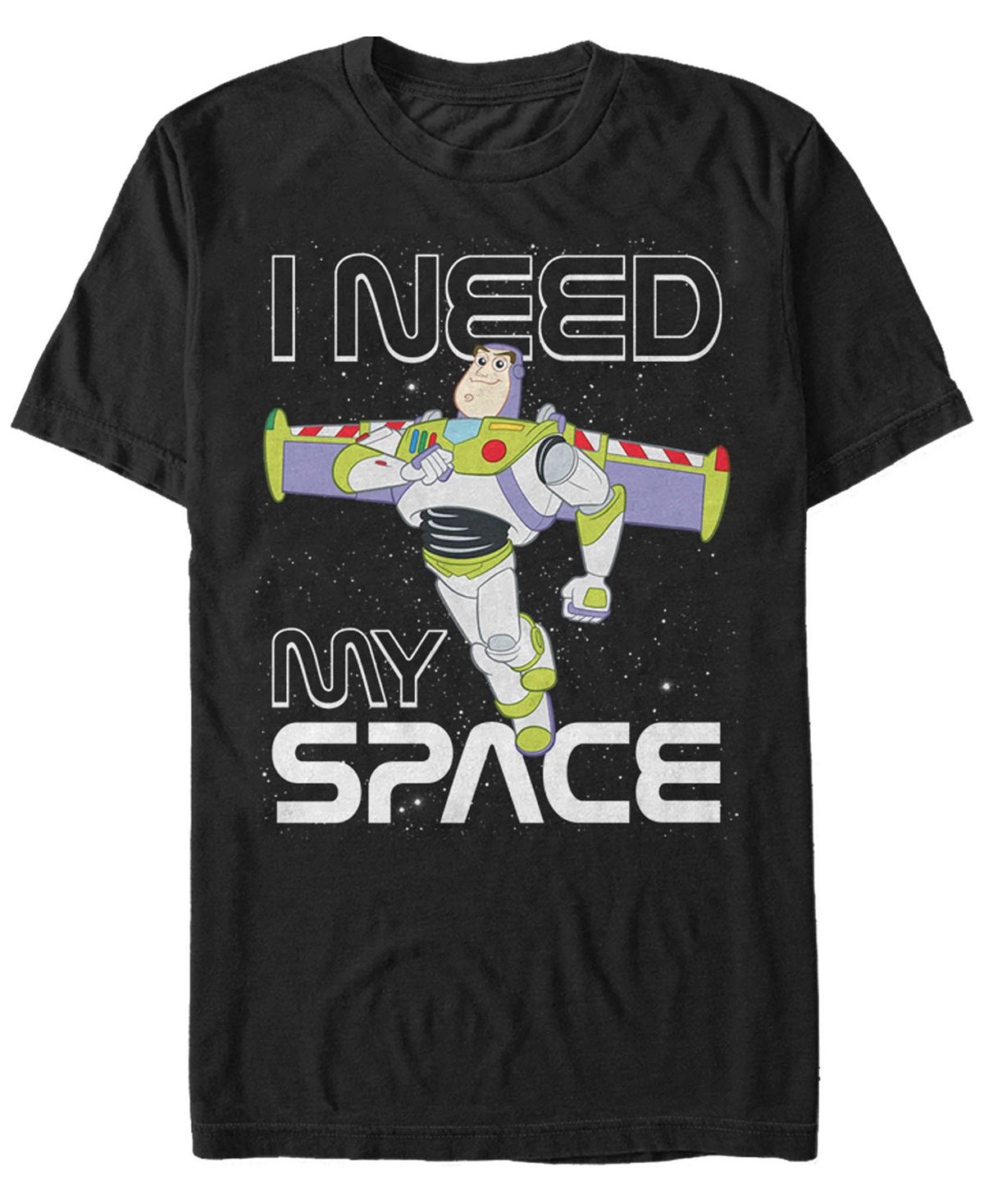 Мужская футболка с коротким рукавом из мультфильма «история игрушек» disney pixar buzz need space Fifth Sun, черный