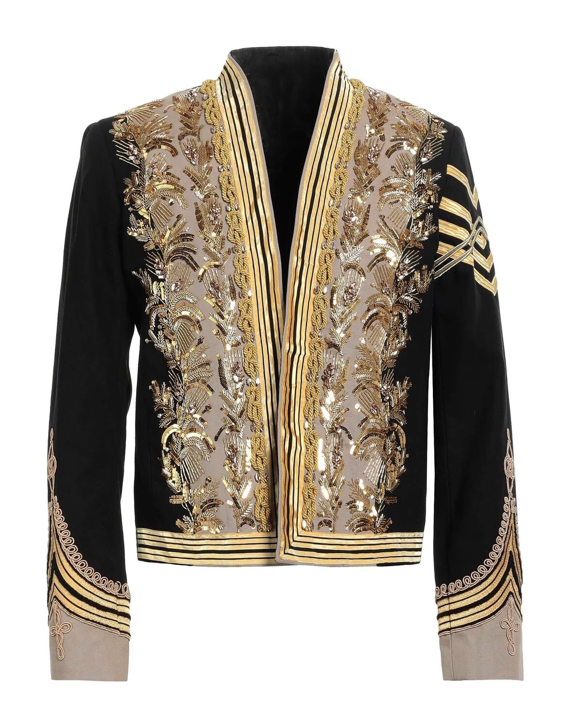 

Пиджак расшитый пайетками Balmain, черный/золотой