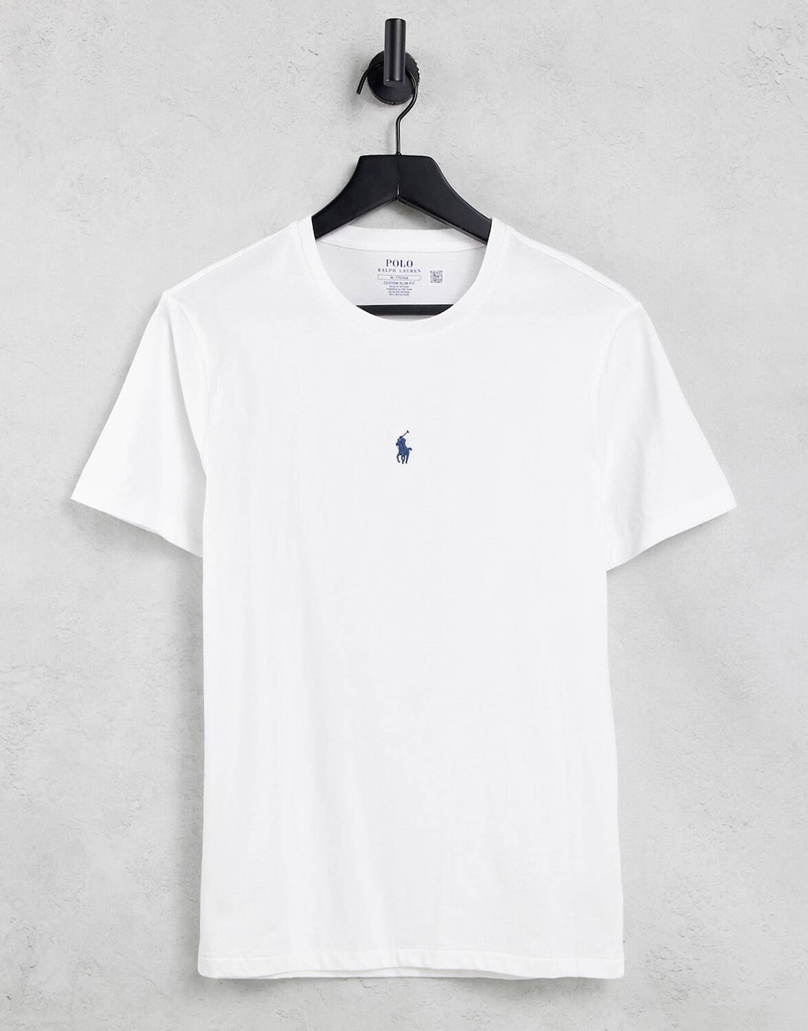 

Белая футболка с центральным логотипом Polo Ralph Lauren
