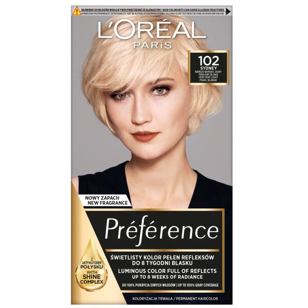 

L'Oreal Paris Краска для волос Preference 102 Очень Светлый Жемчужный Блонд