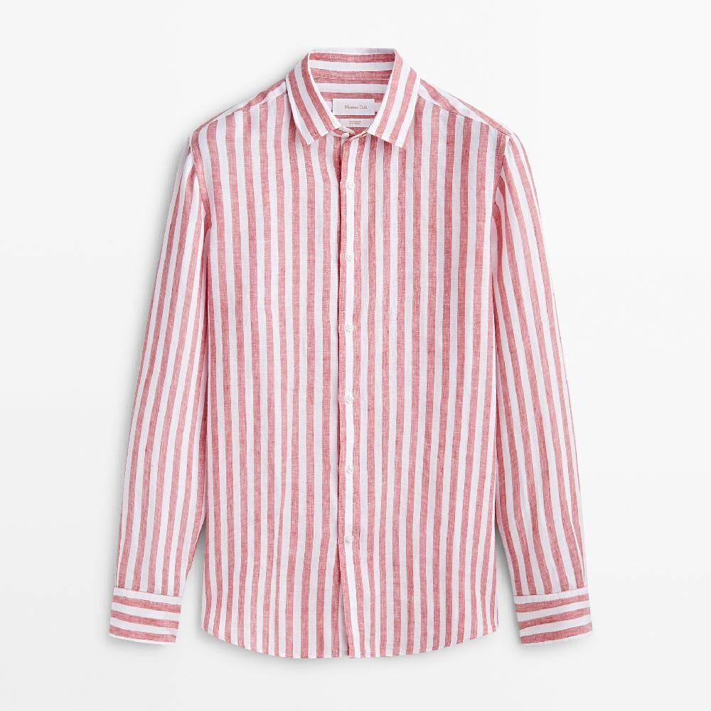 

Рубашка в полоску Massimo Dutti, красный