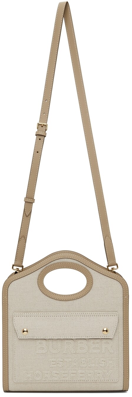 

Мини-сумка Horseferry Off-White Burberry