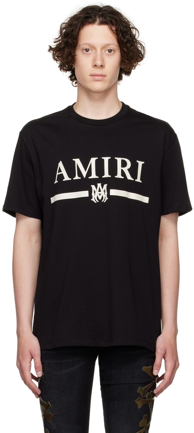 

Черная хлопковая футболка AMIRI