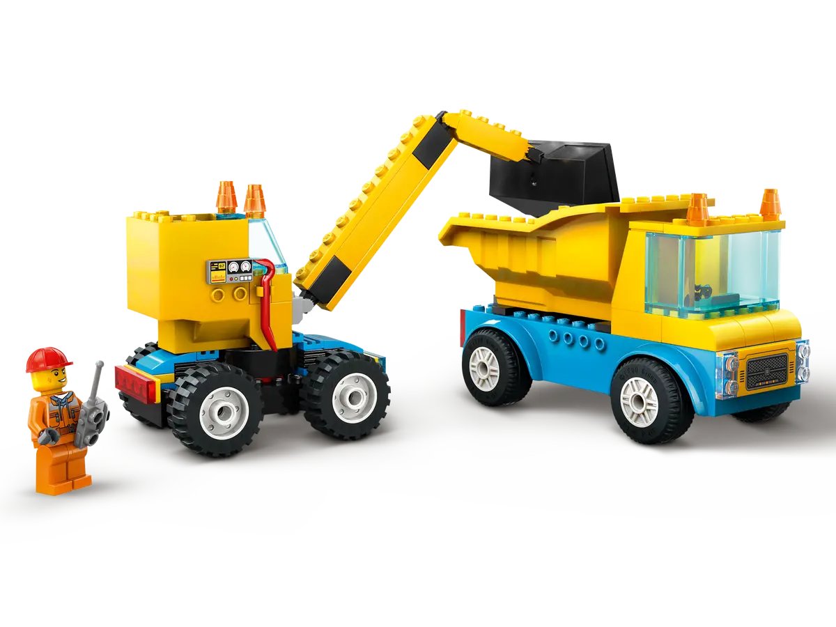 Конструктор Lego City Trucks And Wrecking Ball Crane 60391, 235 деталей