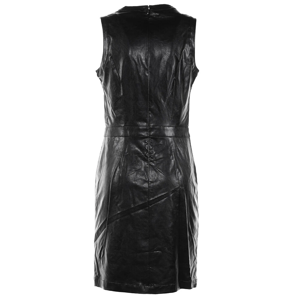 

Платье Michael Kors Faux Leather, черный