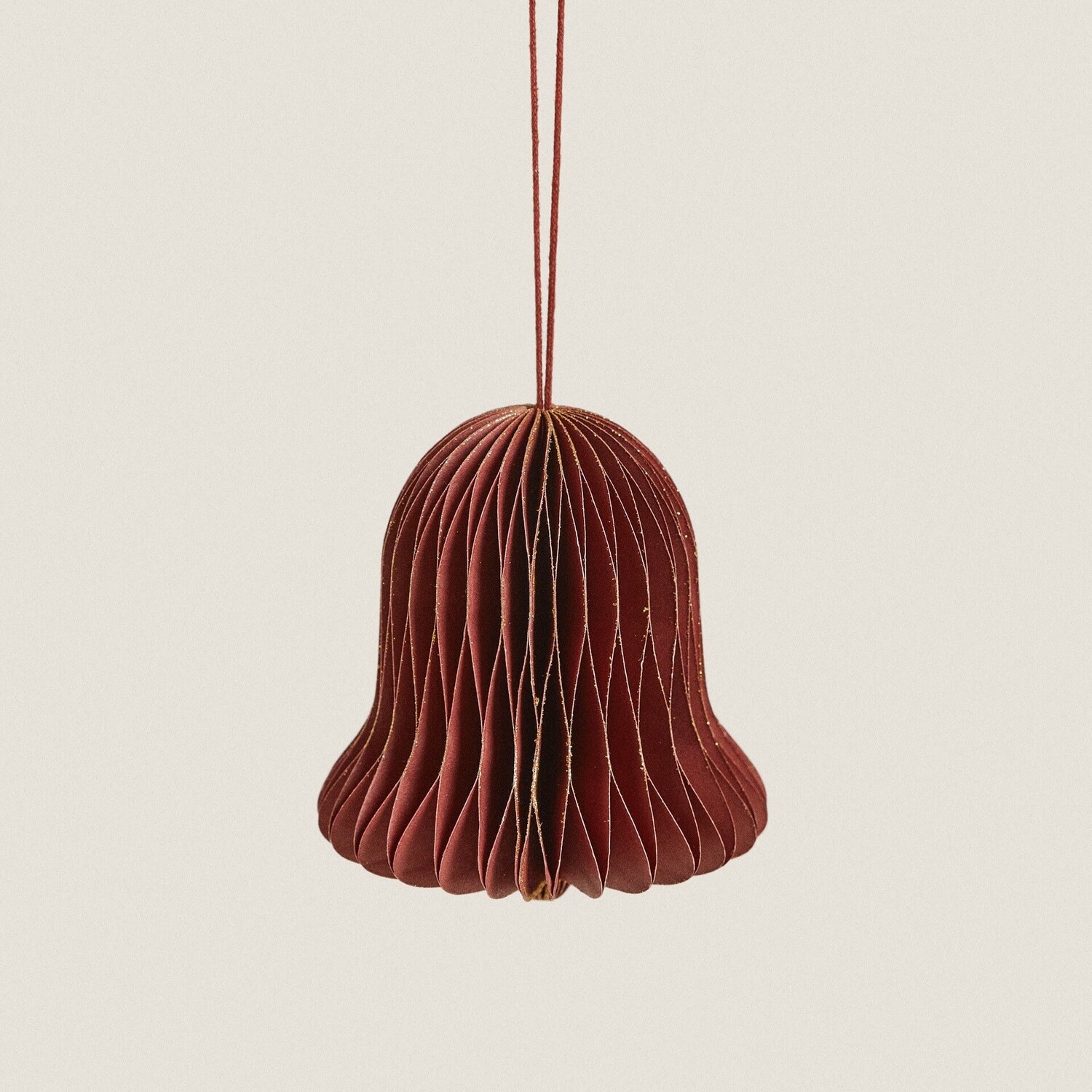 

Елочное украшение Zara Home Christmas Paper Bell, красный