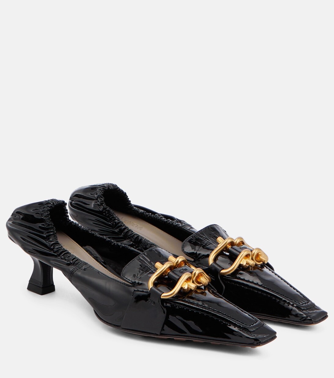 

Декорированные кожаные туфли Madame Bottega Veneta, черный