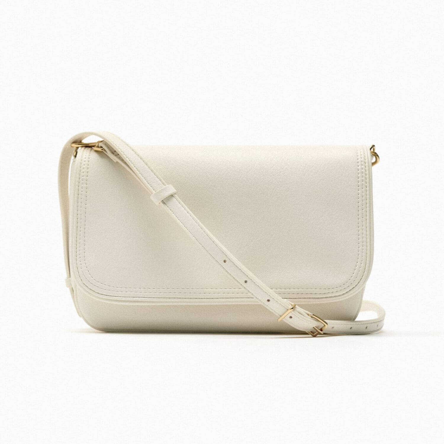 

Сумка Zara Basic Crossbody With Chain, кремовый