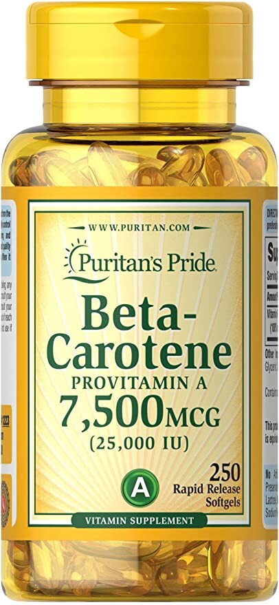 

Бета-каротин Puritan's Pride 250 капсул